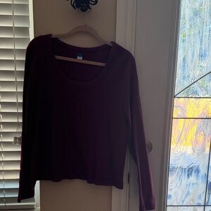 Old Navy Maroon Knit Top
